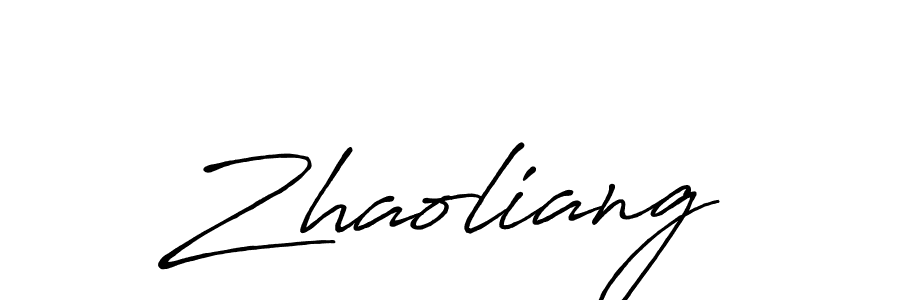 You should practise on your own different ways (Antro_Vectra_Bolder) to write your name (Zhaoliang) in signature. don't let someone else do it for you. Zhaoliang signature style 7 images and pictures png