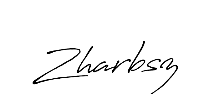 How to make Zharbsz name signature. Use Antro_Vectra_Bolder style for creating short signs online. This is the latest handwritten sign. Zharbsz signature style 7 images and pictures png