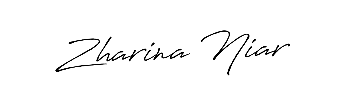 How to make Zharina Niar signature? Antro_Vectra_Bolder is a professional autograph style. Create handwritten signature for Zharina Niar name. Zharina Niar signature style 7 images and pictures png