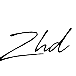 Antro_Vectra_Bolder is a professional signature style that is perfect for those who want to add a touch of class to their signature. It is also a great choice for those who want to make their signature more unique. Get Zhd name to fancy signature for free. Zhd signature style 7 images and pictures png