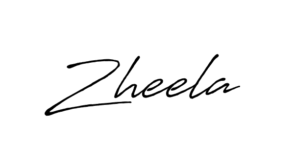 Use a signature maker to create a handwritten signature online. With this signature software, you can design (Antro_Vectra_Bolder) your own signature for name Zheela. Zheela signature style 7 images and pictures png