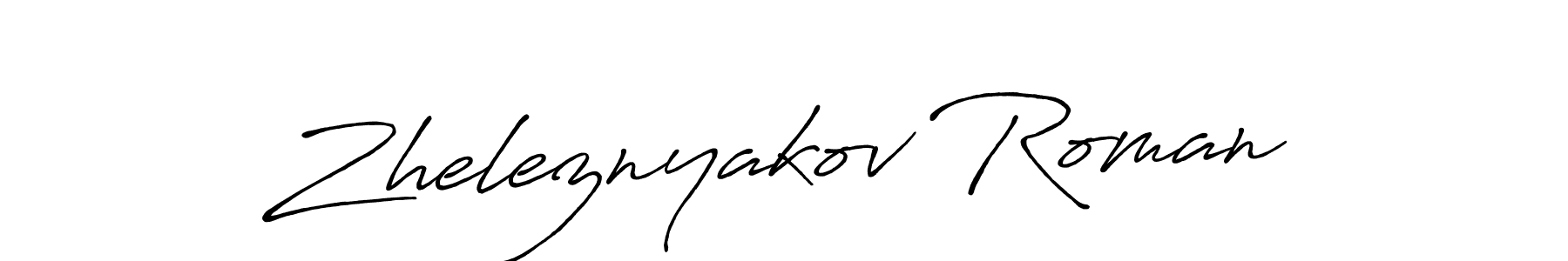 Also we have Zheleznyakov Roman name is the best signature style. Create professional handwritten signature collection using Antro_Vectra_Bolder autograph style. Zheleznyakov Roman signature style 7 images and pictures png