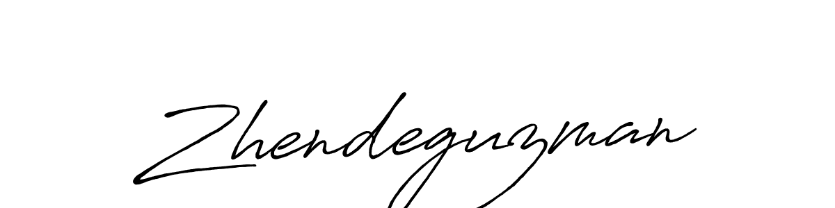 Design your own signature with our free online signature maker. With this signature software, you can create a handwritten (Antro_Vectra_Bolder) signature for name Zhendeguzman. Zhendeguzman signature style 7 images and pictures png