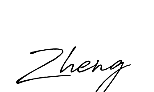 How to make Zheng signature? Antro_Vectra_Bolder is a professional autograph style. Create handwritten signature for Zheng name. Zheng signature style 7 images and pictures png