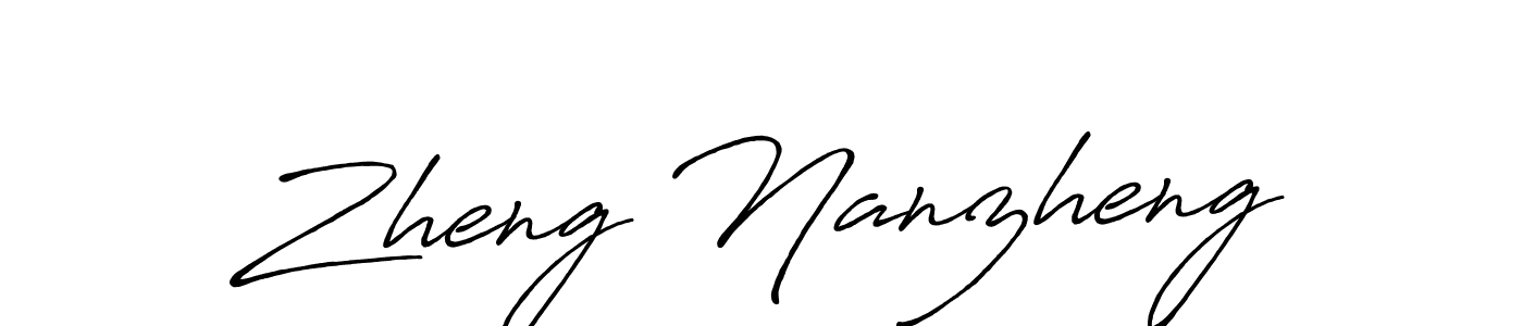 It looks lik you need a new signature style for name Zheng Nanzheng. Design unique handwritten (Antro_Vectra_Bolder) signature with our free signature maker in just a few clicks. Zheng Nanzheng signature style 7 images and pictures png