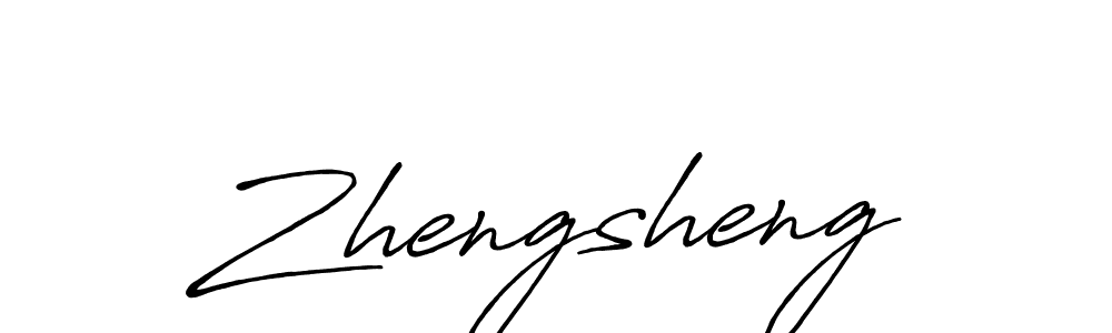 Design your own signature with our free online signature maker. With this signature software, you can create a handwritten (Antro_Vectra_Bolder) signature for name Zhengsheng. Zhengsheng signature style 7 images and pictures png
