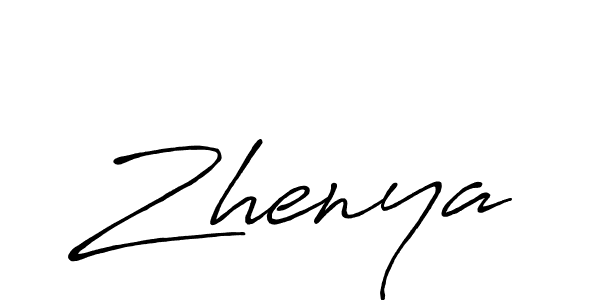 Create a beautiful signature design for name Zhenya. With this signature (Antro_Vectra_Bolder) fonts, you can make a handwritten signature for free. Zhenya signature style 7 images and pictures png