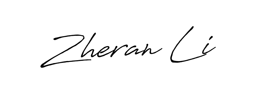 This is the best signature style for the Zheran Li name. Also you like these signature font (Antro_Vectra_Bolder). Mix name signature. Zheran Li signature style 7 images and pictures png