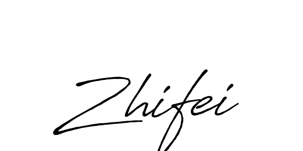 Create a beautiful signature design for name Zhifei. With this signature (Antro_Vectra_Bolder) fonts, you can make a handwritten signature for free. Zhifei signature style 7 images and pictures png