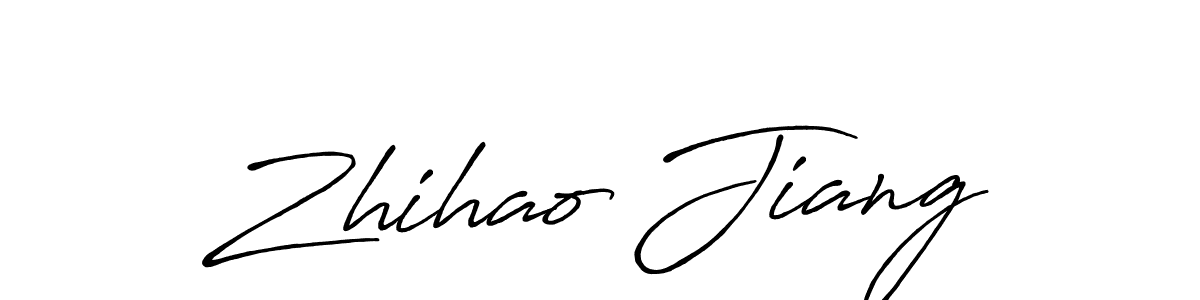 Also You can easily find your signature by using the search form. We will create Zhihao Jiang name handwritten signature images for you free of cost using Antro_Vectra_Bolder sign style. Zhihao Jiang signature style 7 images and pictures png