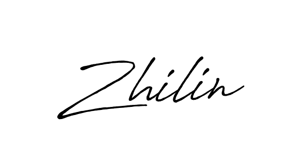 Design your own signature with our free online signature maker. With this signature software, you can create a handwritten (Antro_Vectra_Bolder) signature for name Zhilin. Zhilin signature style 7 images and pictures png