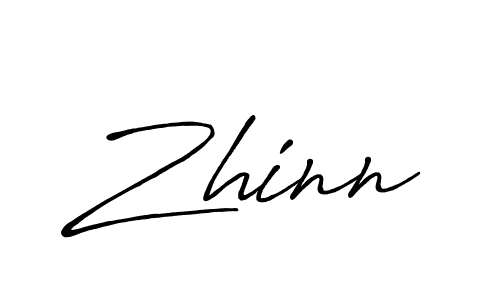 Design your own signature with our free online signature maker. With this signature software, you can create a handwritten (Antro_Vectra_Bolder) signature for name Zhinn. Zhinn signature style 7 images and pictures png