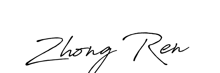You can use this online signature creator to create a handwritten signature for the name Zhong Ren. This is the best online autograph maker. Zhong Ren signature style 7 images and pictures png