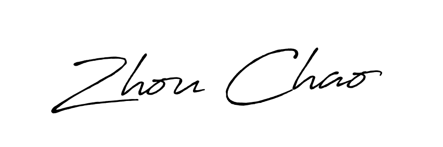 Use a signature maker to create a handwritten signature online. With this signature software, you can design (Antro_Vectra_Bolder) your own signature for name Zhou Chao. Zhou Chao signature style 7 images and pictures png
