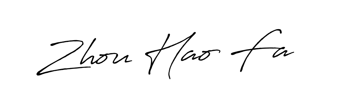 Make a beautiful signature design for name Zhou Hao Fa. Use this online signature maker to create a handwritten signature for free. Zhou Hao Fa signature style 7 images and pictures png