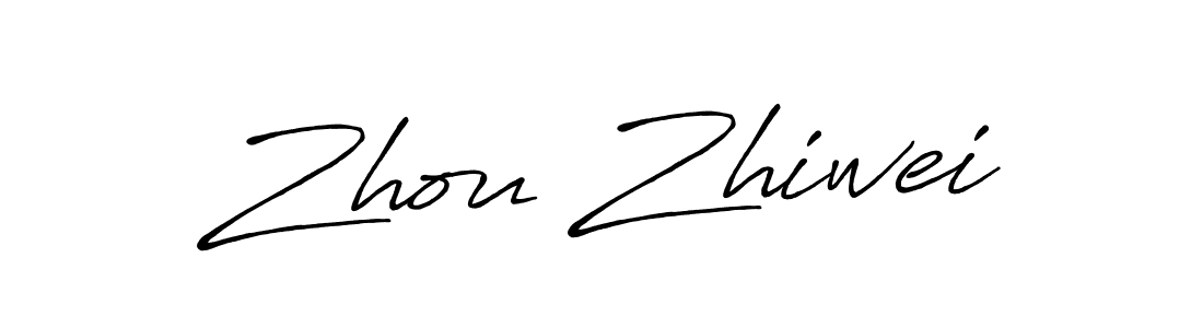 How to make Zhou Zhiwei signature? Antro_Vectra_Bolder is a professional autograph style. Create handwritten signature for Zhou Zhiwei name. Zhou Zhiwei signature style 7 images and pictures png