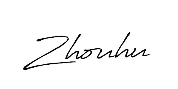 Design your own signature with our free online signature maker. With this signature software, you can create a handwritten (Antro_Vectra_Bolder) signature for name Zhouhu. Zhouhu signature style 7 images and pictures png