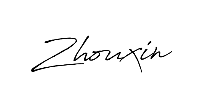 The best way (Antro_Vectra_Bolder) to make a short signature is to pick only two or three words in your name. The name Zhouxin include a total of six letters. For converting this name. Zhouxin signature style 7 images and pictures png