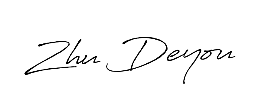It looks lik you need a new signature style for name Zhu Deyou. Design unique handwritten (Antro_Vectra_Bolder) signature with our free signature maker in just a few clicks. Zhu Deyou signature style 7 images and pictures png