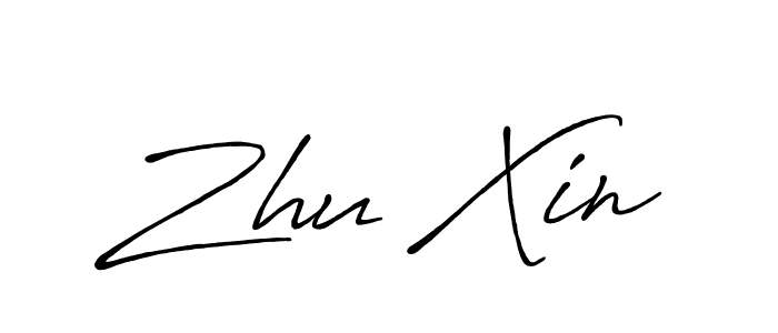 Once you've used our free online signature maker to create your best signature Antro_Vectra_Bolder style, it's time to enjoy all of the benefits that Zhu Xin name signing documents. Zhu Xin signature style 7 images and pictures png