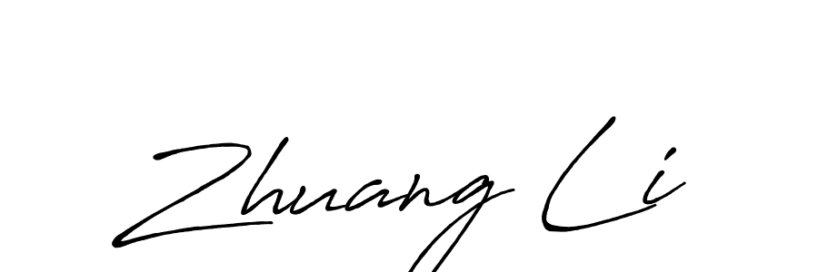 Similarly Antro_Vectra_Bolder is the best handwritten signature design. Signature creator online .You can use it as an online autograph creator for name Zhuang Li. Zhuang Li signature style 7 images and pictures png