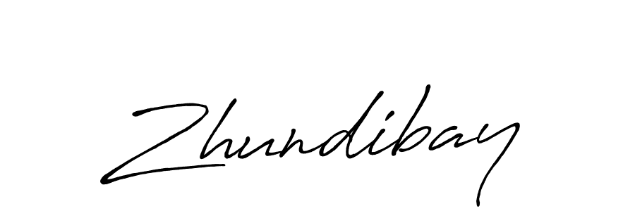 How to make Zhundibay signature? Antro_Vectra_Bolder is a professional autograph style. Create handwritten signature for Zhundibay name. Zhundibay signature style 7 images and pictures png
