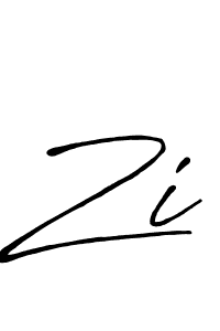 Design your own signature with our free online signature maker. With this signature software, you can create a handwritten (Antro_Vectra_Bolder) signature for name Zi. Zi signature style 7 images and pictures png