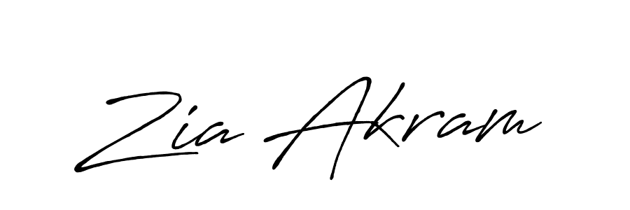 Also You can easily find your signature by using the search form. We will create Zia Akram name handwritten signature images for you free of cost using Antro_Vectra_Bolder sign style. Zia Akram signature style 7 images and pictures png