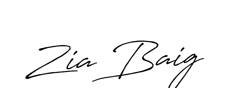 Also You can easily find your signature by using the search form. We will create Zia Baig name handwritten signature images for you free of cost using Antro_Vectra_Bolder sign style. Zia Baig signature style 7 images and pictures png