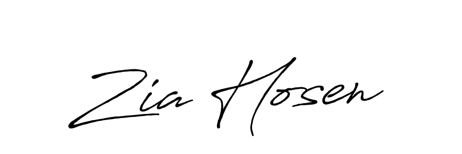 Also we have Zia Hosen name is the best signature style. Create professional handwritten signature collection using Antro_Vectra_Bolder autograph style. Zia Hosen signature style 7 images and pictures png