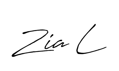 Also we have Zia L name is the best signature style. Create professional handwritten signature collection using Antro_Vectra_Bolder autograph style. Zia L signature style 7 images and pictures png