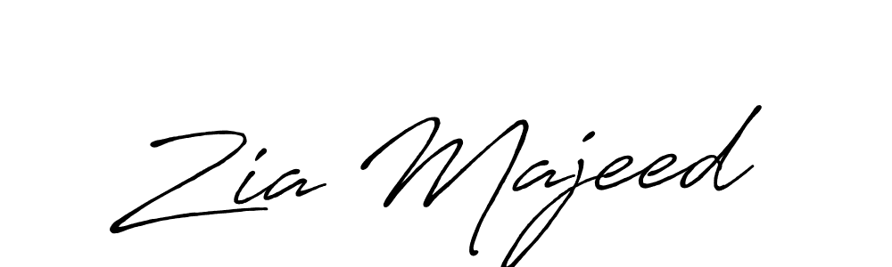 Create a beautiful signature design for name Zia Majeed. With this signature (Antro_Vectra_Bolder) fonts, you can make a handwritten signature for free. Zia Majeed signature style 7 images and pictures png