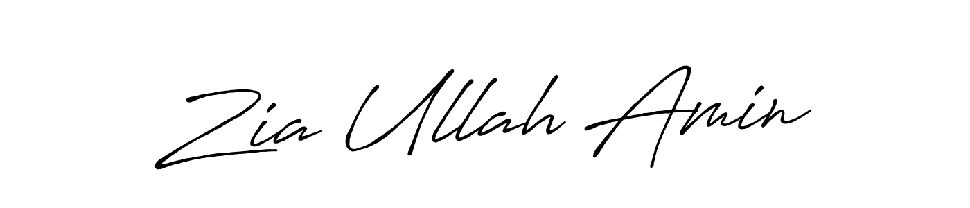 Also we have Zia Ullah Amin name is the best signature style. Create professional handwritten signature collection using Antro_Vectra_Bolder autograph style. Zia Ullah Amin signature style 7 images and pictures png