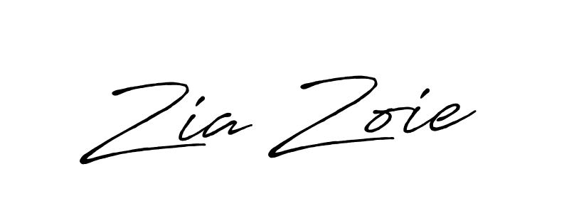 Also we have Zia Zoie name is the best signature style. Create professional handwritten signature collection using Antro_Vectra_Bolder autograph style. Zia Zoie signature style 7 images and pictures png