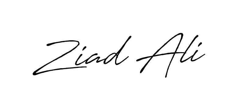 How to make Ziad Ali signature? Antro_Vectra_Bolder is a professional autograph style. Create handwritten signature for Ziad Ali name. Ziad Ali signature style 7 images and pictures png