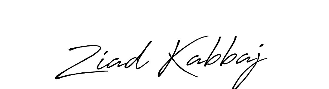 Create a beautiful signature design for name Ziad Kabbaj. With this signature (Antro_Vectra_Bolder) fonts, you can make a handwritten signature for free. Ziad Kabbaj signature style 7 images and pictures png