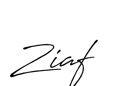 How to make Ziaf name signature. Use Antro_Vectra_Bolder style for creating short signs online. This is the latest handwritten sign. Ziaf signature style 7 images and pictures png