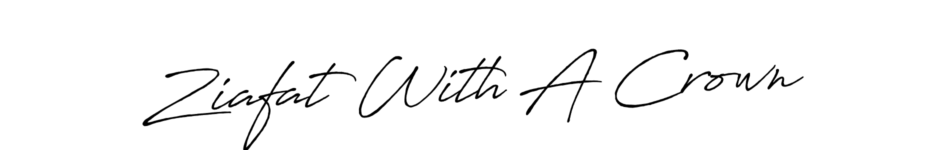 How to make Ziafat With A Crown signature? Antro_Vectra_Bolder is a professional autograph style. Create handwritten signature for Ziafat With A Crown name. Ziafat With A Crown signature style 7 images and pictures png