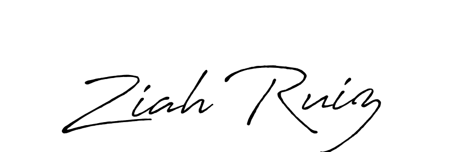 Also You can easily find your signature by using the search form. We will create Ziah Ruiz name handwritten signature images for you free of cost using Antro_Vectra_Bolder sign style. Ziah Ruiz signature style 7 images and pictures png
