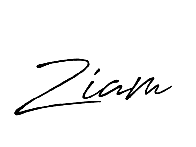 Ziam stylish signature style. Best Handwritten Sign (Antro_Vectra_Bolder) for my name. Handwritten Signature Collection Ideas for my name Ziam. Ziam signature style 7 images and pictures png