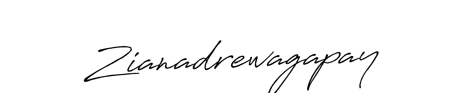 Also we have Zianadrewagapay name is the best signature style. Create professional handwritten signature collection using Antro_Vectra_Bolder autograph style. Zianadrewagapay signature style 7 images and pictures png