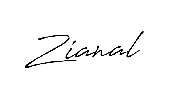 Make a beautiful signature design for name Zianal. With this signature (Antro_Vectra_Bolder) style, you can create a handwritten signature for free. Zianal signature style 7 images and pictures png