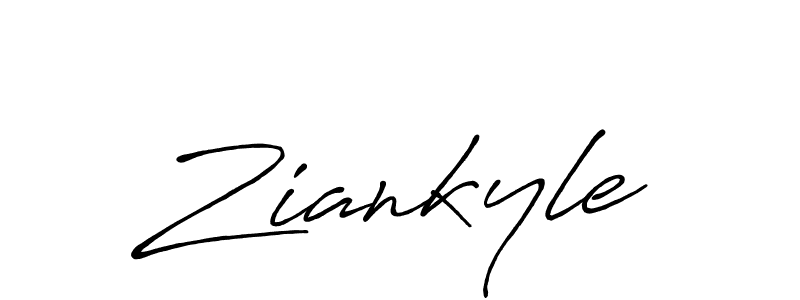 Use a signature maker to create a handwritten signature online. With this signature software, you can design (Antro_Vectra_Bolder) your own signature for name Ziankyle. Ziankyle signature style 7 images and pictures png