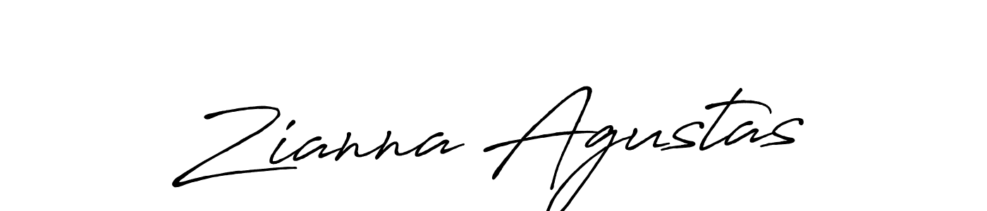 if you are searching for the best signature style for your name Zianna Agustas. so please give up your signature search. here we have designed multiple signature styles  using Antro_Vectra_Bolder. Zianna Agustas signature style 7 images and pictures png