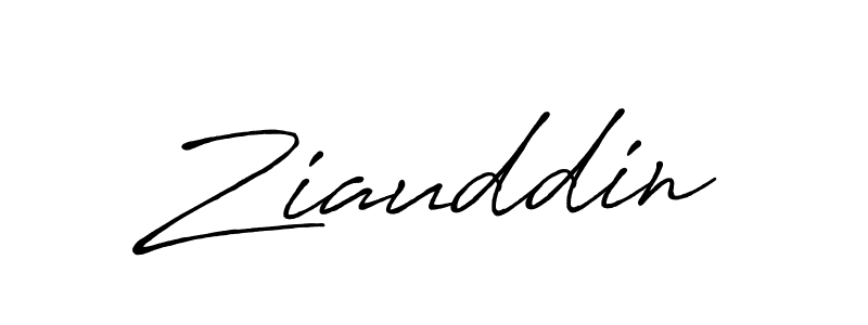 Make a beautiful signature design for name Ziauddin. With this signature (Antro_Vectra_Bolder) style, you can create a handwritten signature for free. Ziauddin signature style 7 images and pictures png