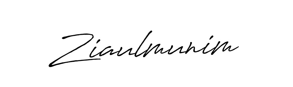 Ziaulmunim stylish signature style. Best Handwritten Sign (Antro_Vectra_Bolder) for my name. Handwritten Signature Collection Ideas for my name Ziaulmunim. Ziaulmunim signature style 7 images and pictures png