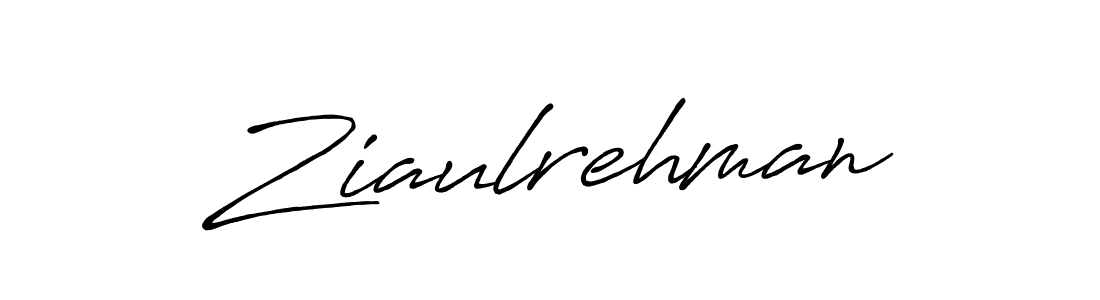 Design your own signature with our free online signature maker. With this signature software, you can create a handwritten (Antro_Vectra_Bolder) signature for name Ziaulrehman. Ziaulrehman signature style 7 images and pictures png