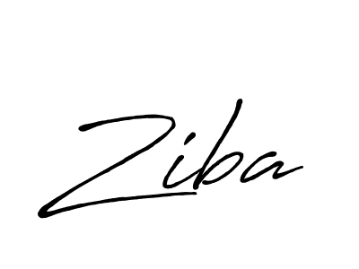 Also we have Ziba name is the best signature style. Create professional handwritten signature collection using Antro_Vectra_Bolder autograph style. Ziba signature style 7 images and pictures png