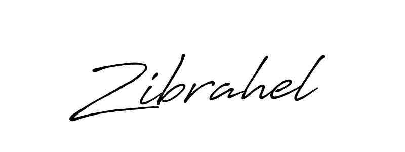 if you are searching for the best signature style for your name Zibrahel. so please give up your signature search. here we have designed multiple signature styles  using Antro_Vectra_Bolder. Zibrahel signature style 7 images and pictures png