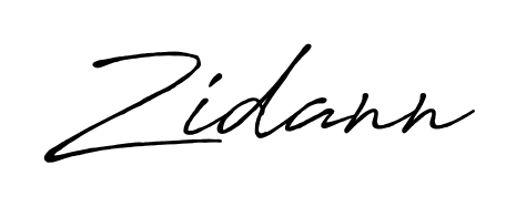 Create your official email sign-off with Zidann name in Antro_Vectra_Bolder style. Crisp, clean, and perfectly legible across all screens. Zidann signature style 7 images and pictures png